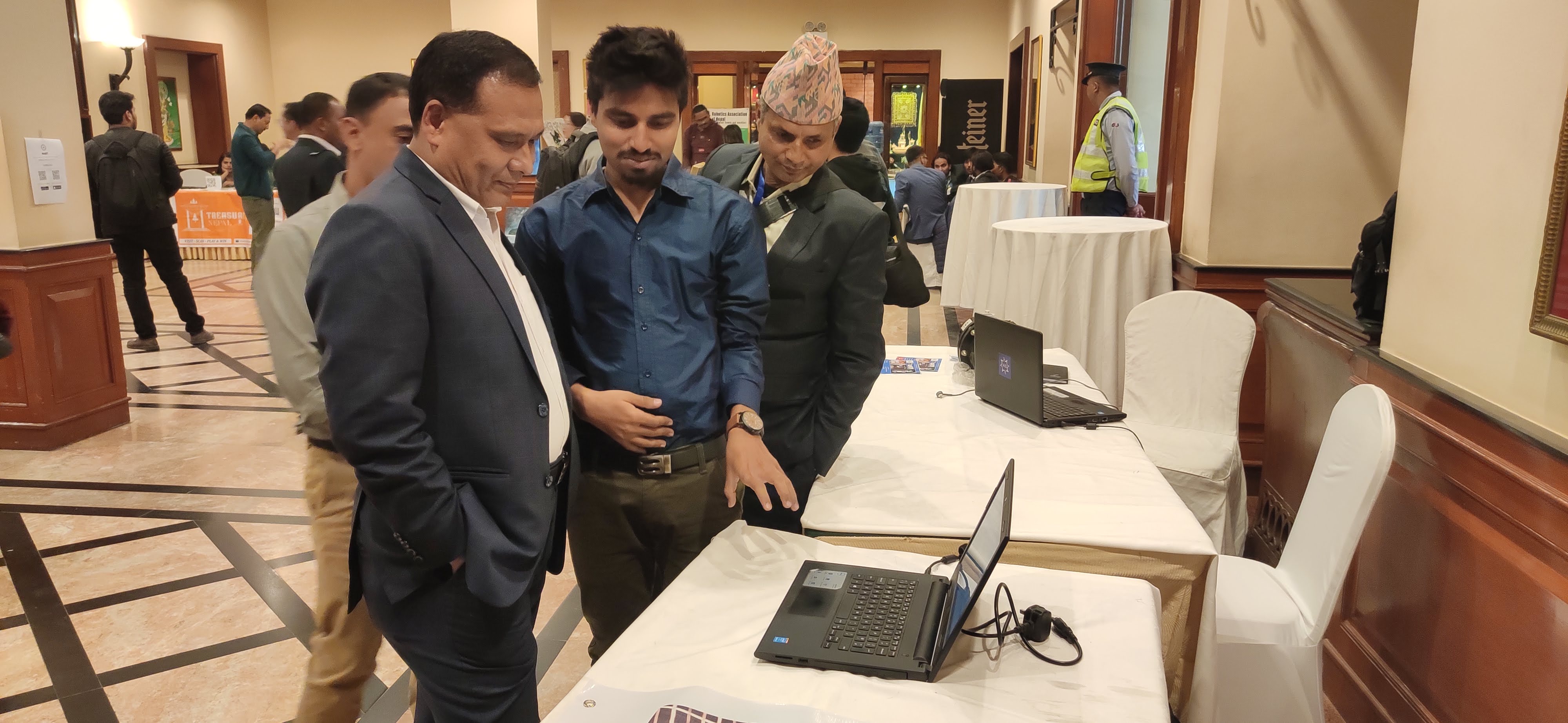 Presenting Projects to Kulman Ghising